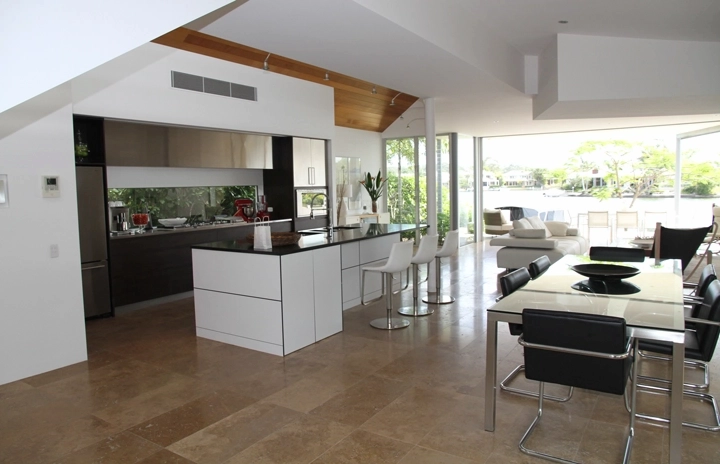 Architecture villa floor window
